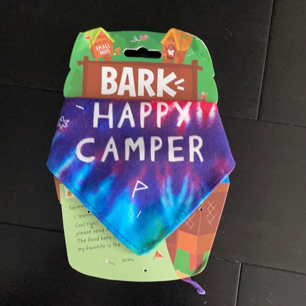 Bark box small dog bandana!